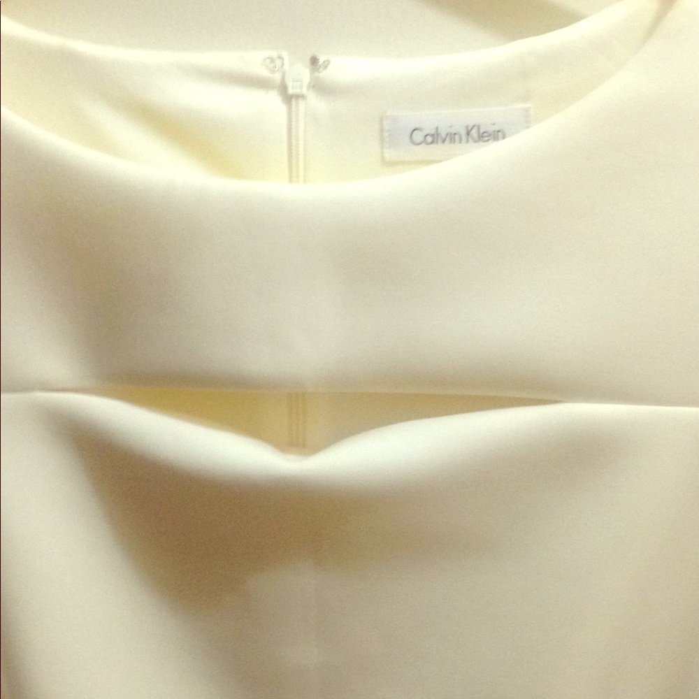 Gorgeous white Calvin Klein dress for graduation